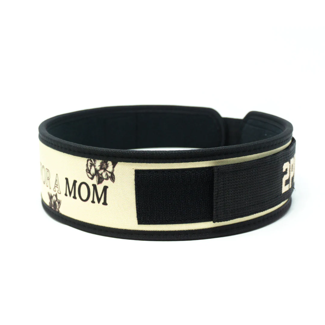 3" Petite Pretty Strong for a Mom by Arielle Loewen Weightlifting Belt - Image 7