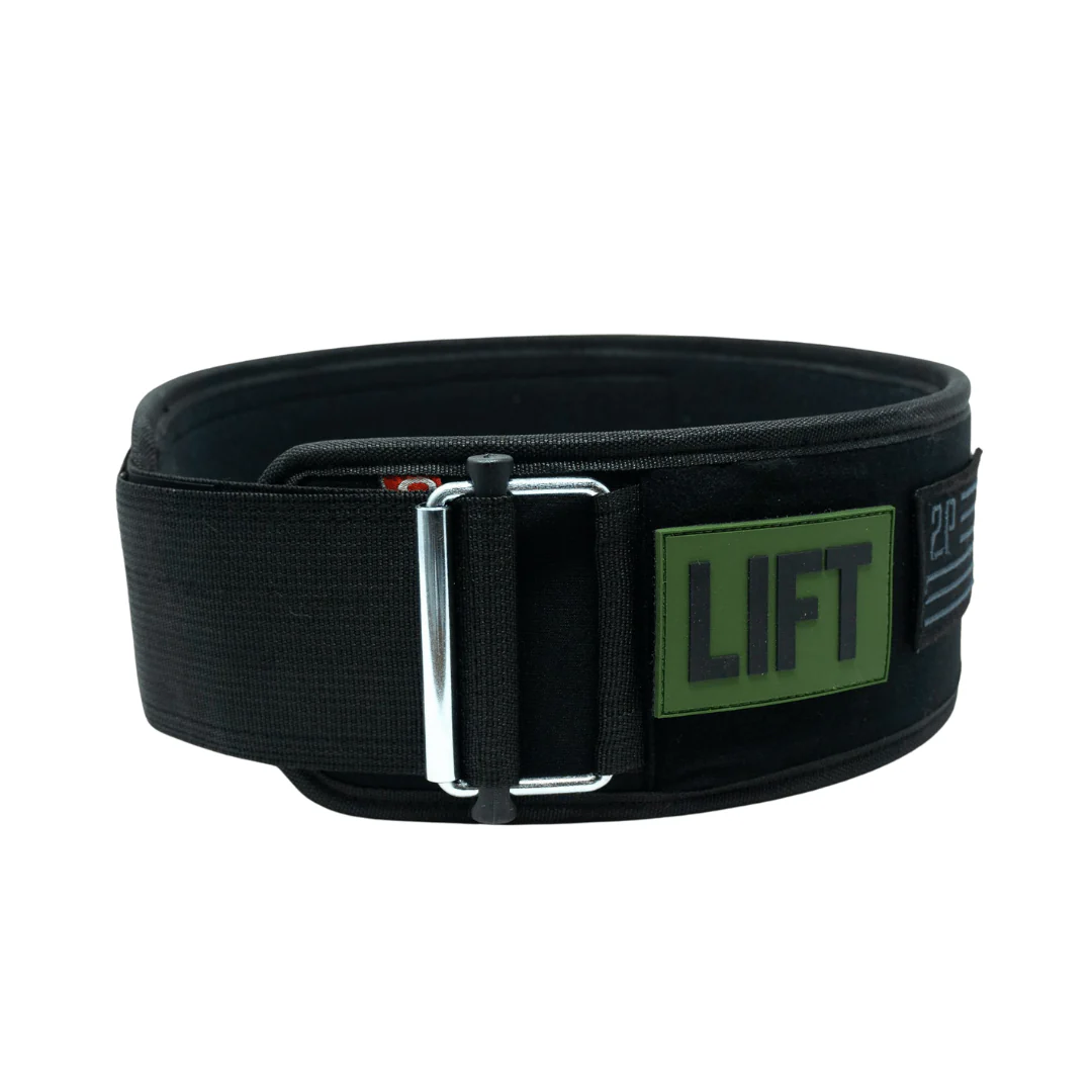 Black Velcro Patch 4" Weightlifting Belt - Image 6