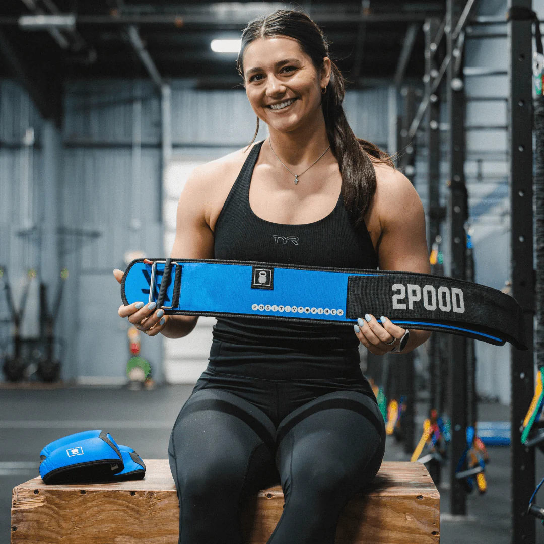 Positive Vibes by Alexis Raptis 4" Weightlifting Belt - Image 10