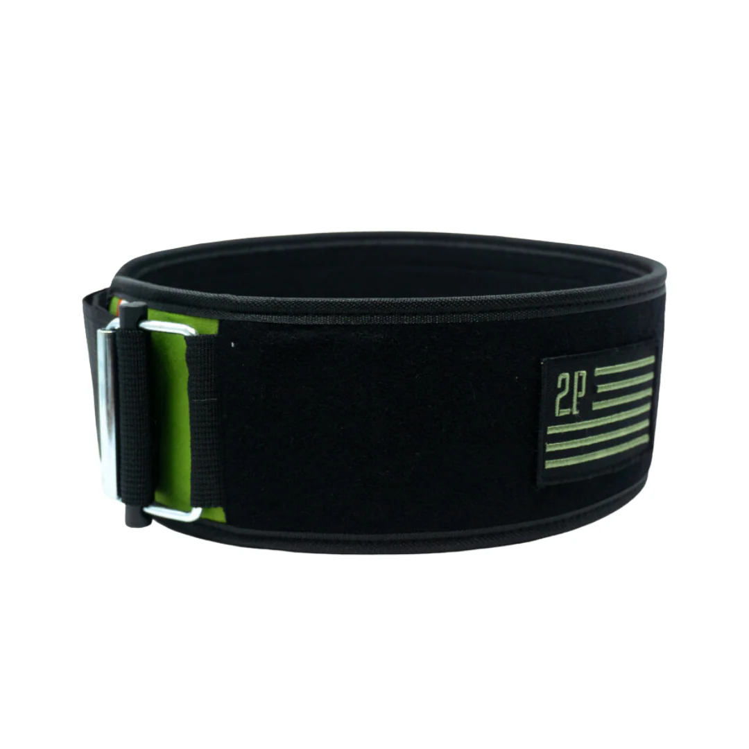 Green Velcro Patch 4" Weightlifting Belt - Image 5